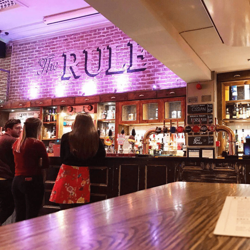 The Rule St Andrews | Krista the Explorer Inside The Rule bar in St Andrews.