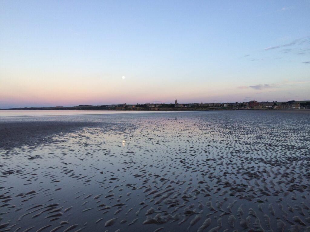 West Sands St Andrews | Krista the Explorer West Sands beach in St Andrews at sunset.