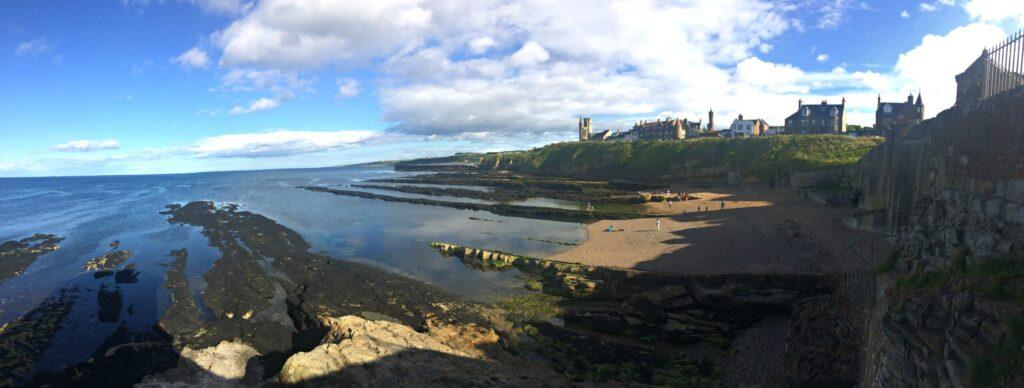 Castle Sands St Andrews | Krista the Explorer View of Castle Sands with the tide out.