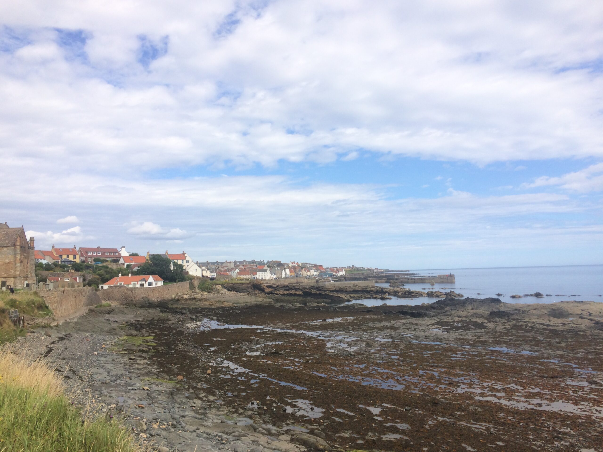 Town of Pittenweem along the Fife Coastal Path.