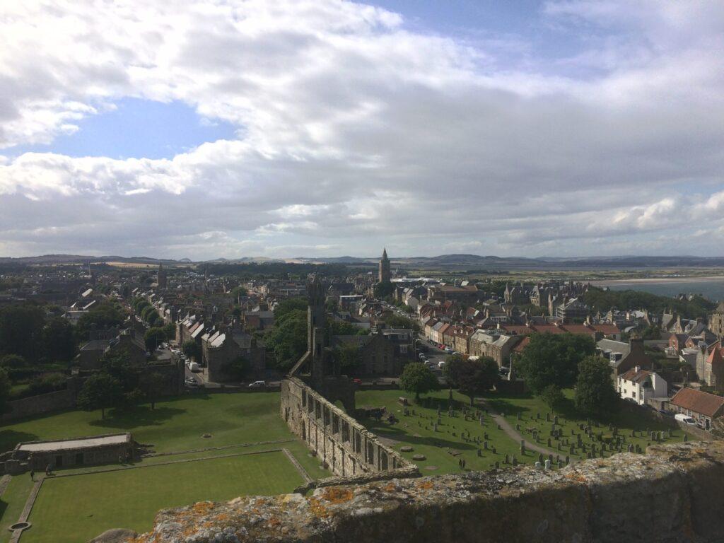 St Andrews Tower | Krista the Explorer St Rule's Tower viewpoint in St Andrews.