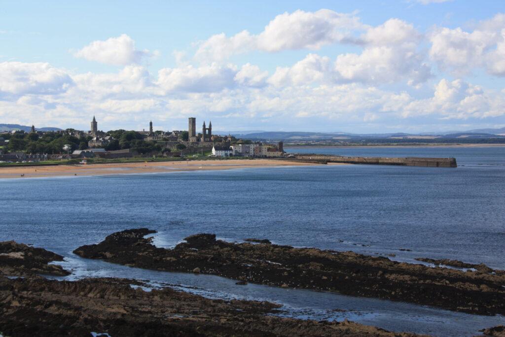 St Andrews Coastal Path | Krista the Explorer View of St Andres from the Fife Coastal Path.