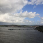 View of the pier and coastline at Llandudno.