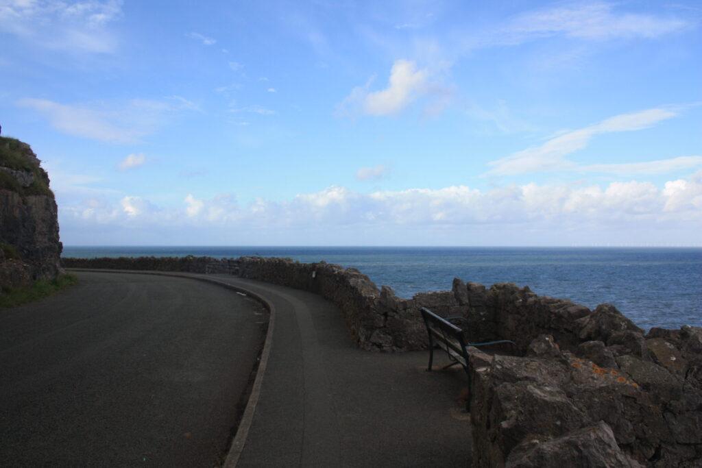 Marine Drive along the coast in Llandudno.