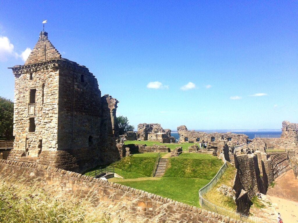 St Andrews Castle | Krista the Explorer Ruins of St Andrews castle on a sunny day.
