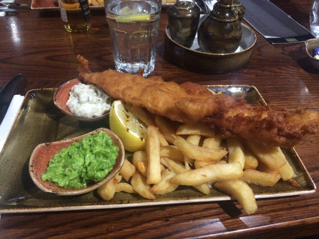 Hams Hame St Andrews | Krista the Explorer Fish and chips in a pub in St Andrews.