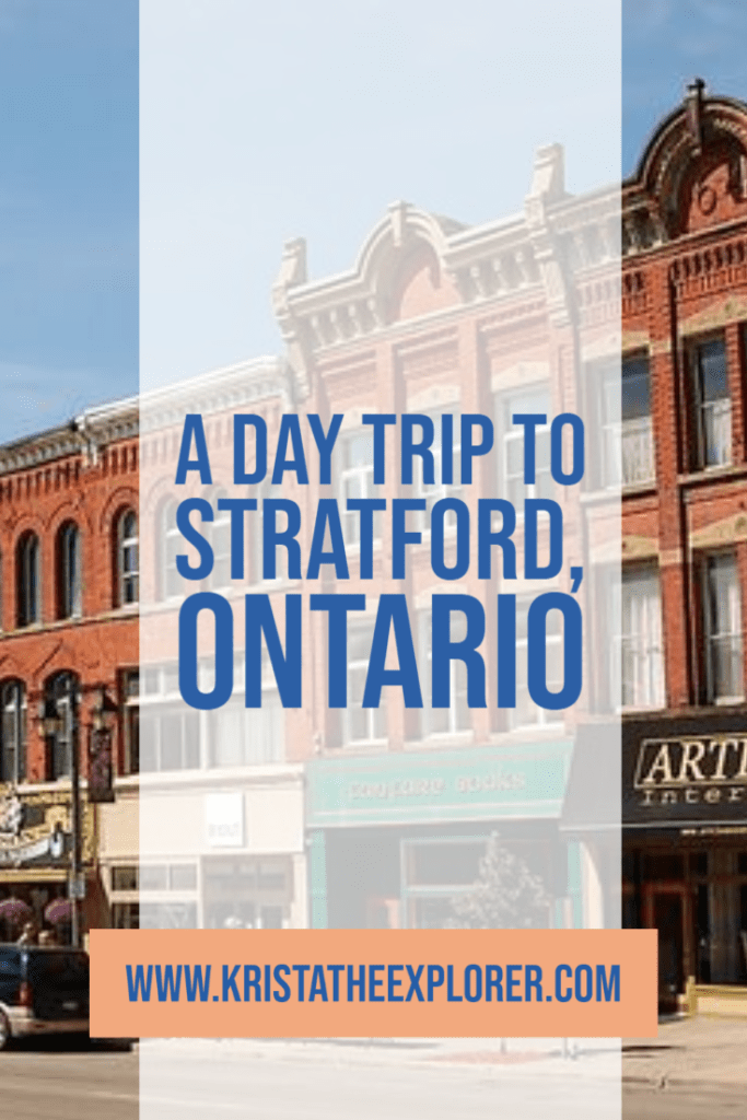 Ontario Street shops in Stratford, Ontario.