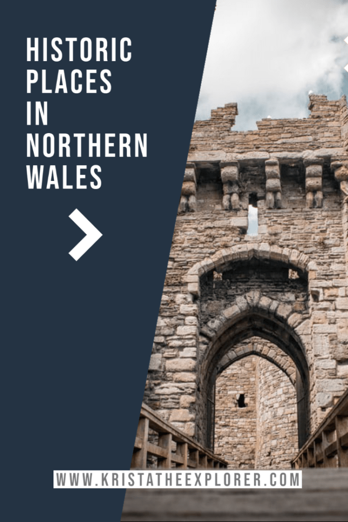 Castle entrance in Wales.