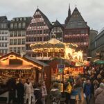 Main square at Christmas during 3 days in Frankfurt.