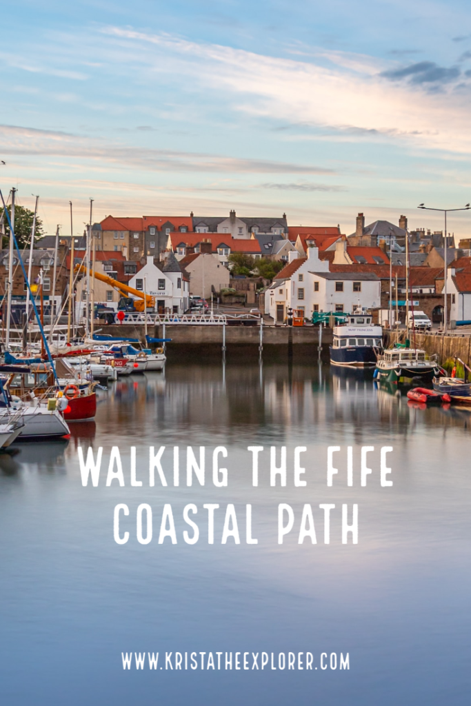 Fishing village along Fife Coastal Path.