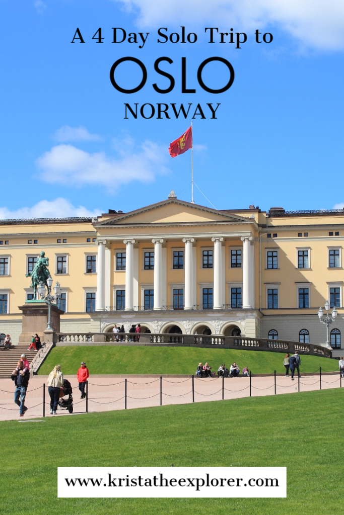 Oslo Royal Palace on sunny day.