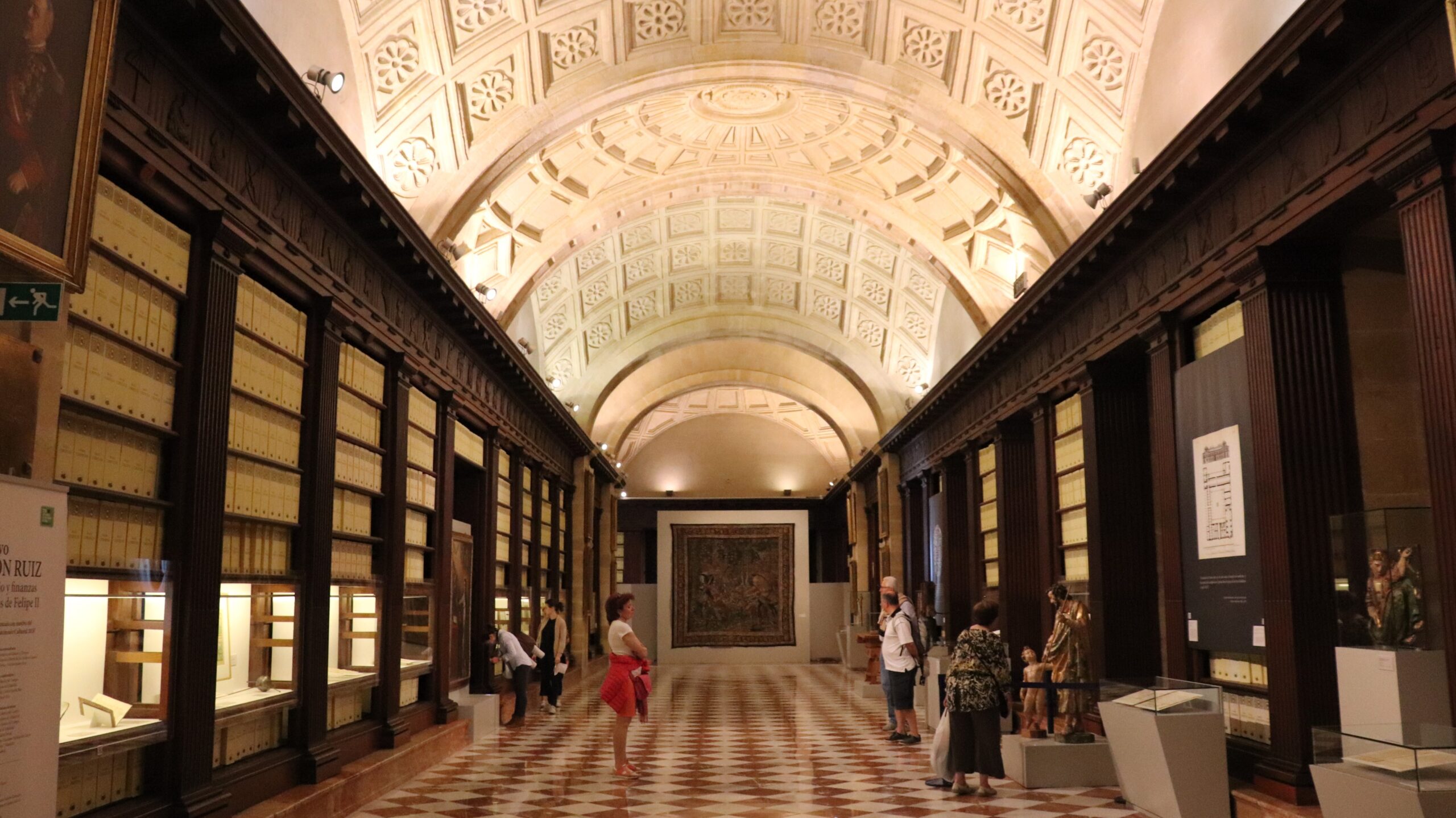 Interior of the Archives of the Indies in Seville.