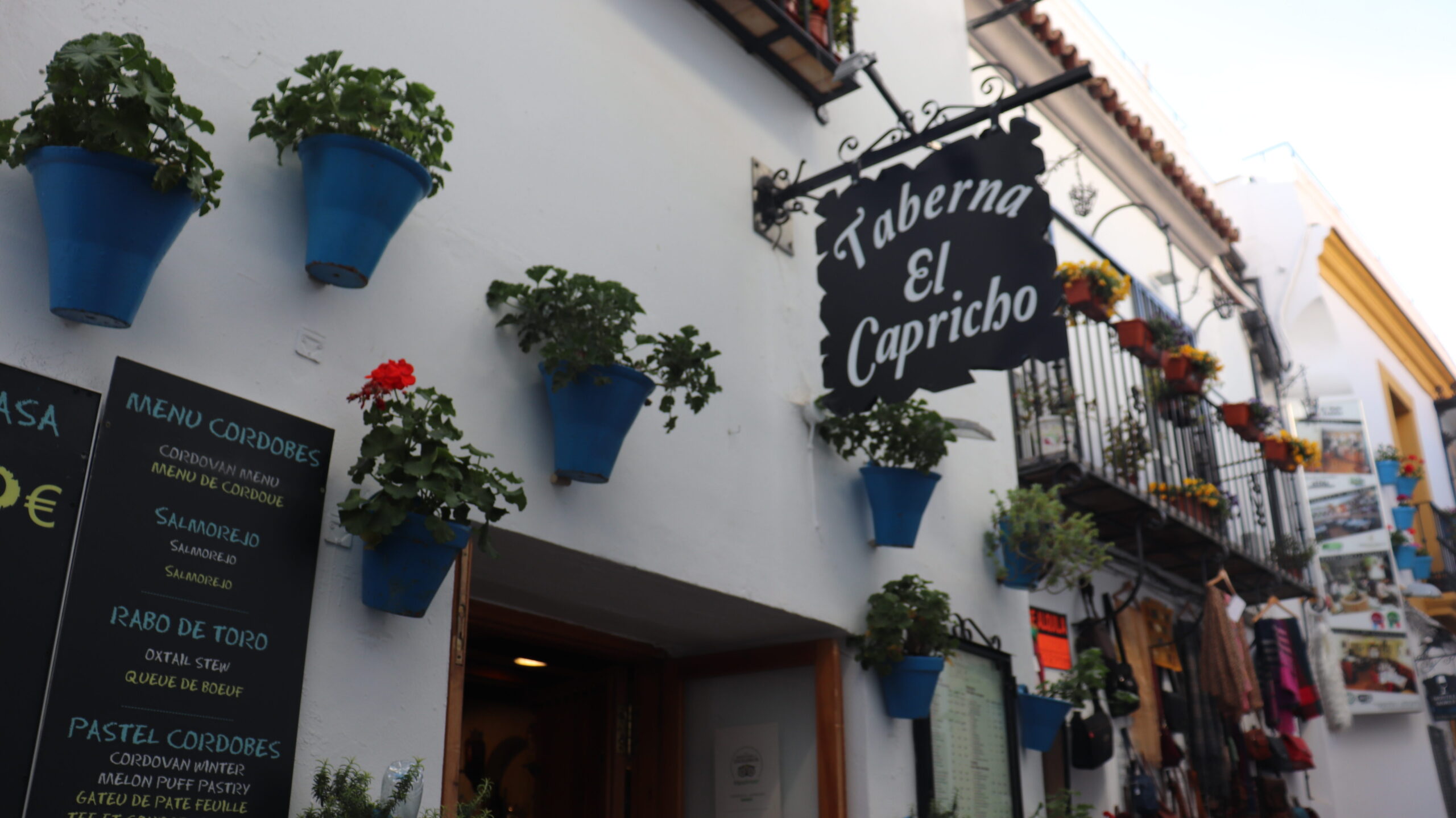 Exterior of taberna in Cordoba old town.