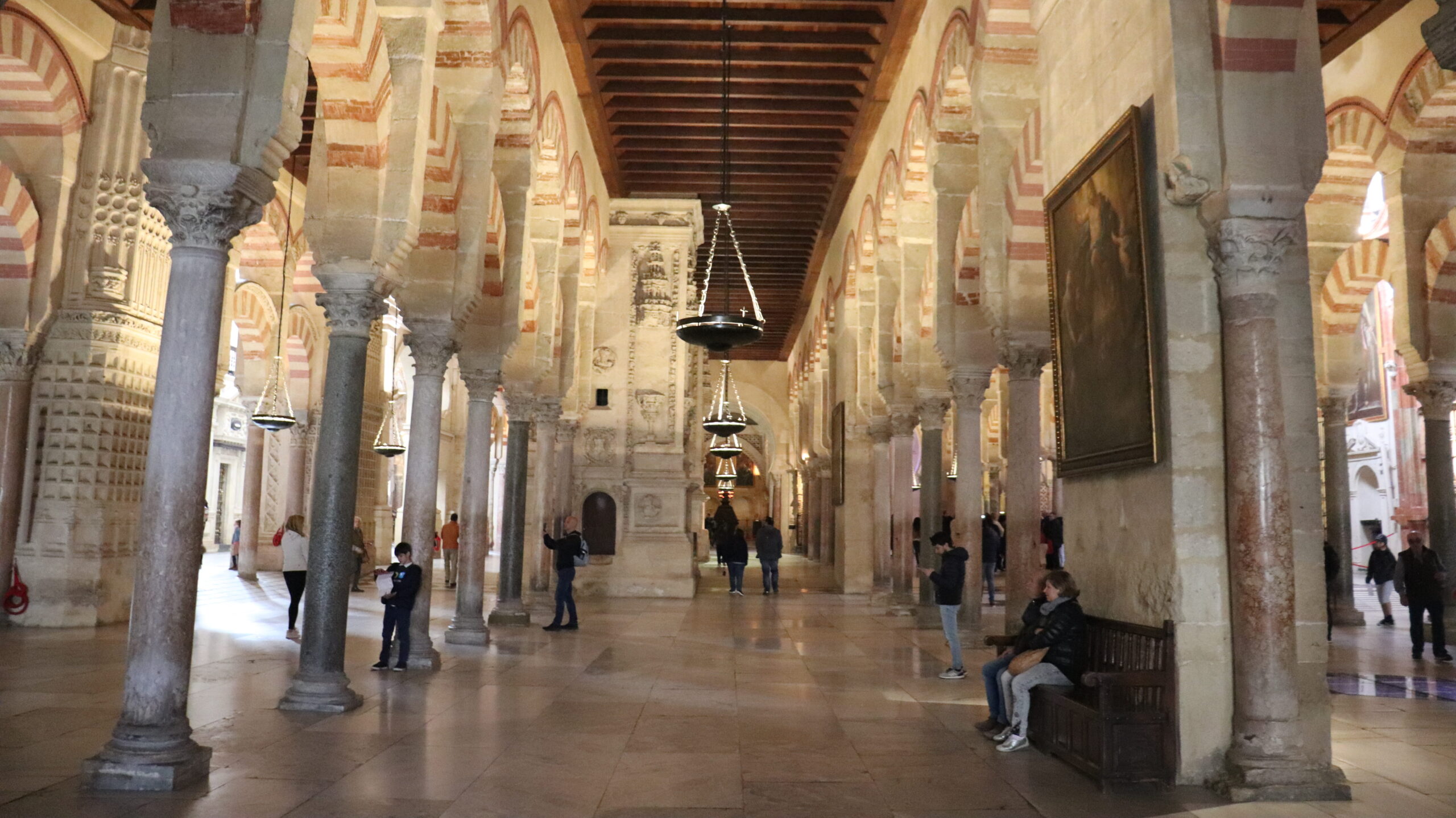 Inside the Mezquita one of the top things to do in Cordoba.