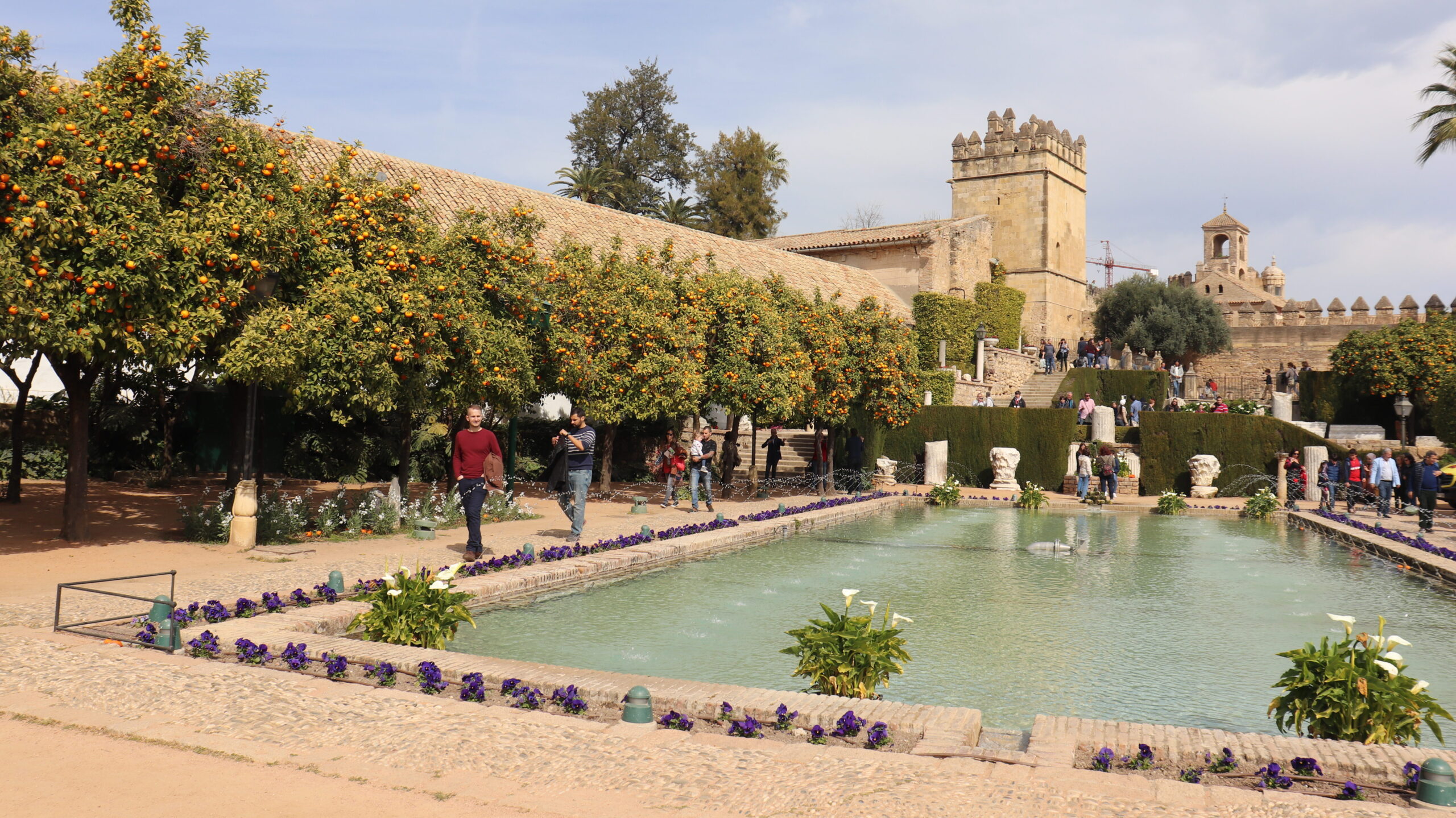 Royal palace gardens in Cordoba.