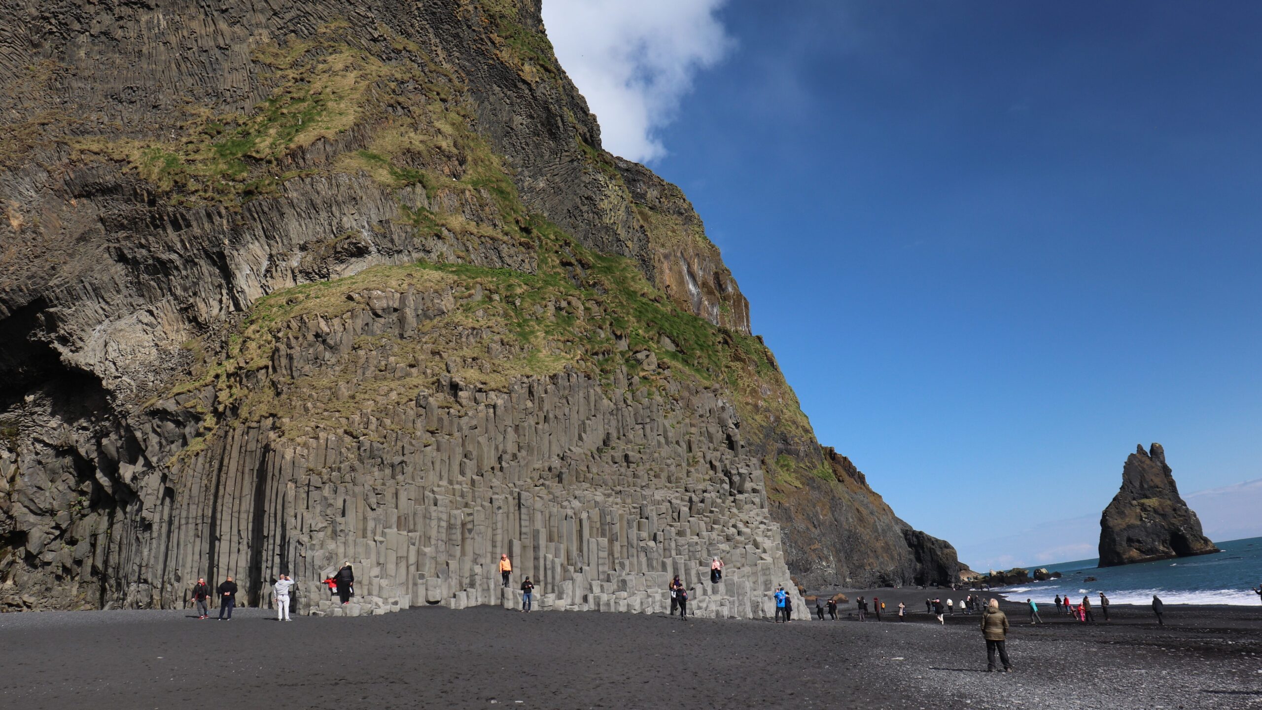 Black sand beach in Iceland.