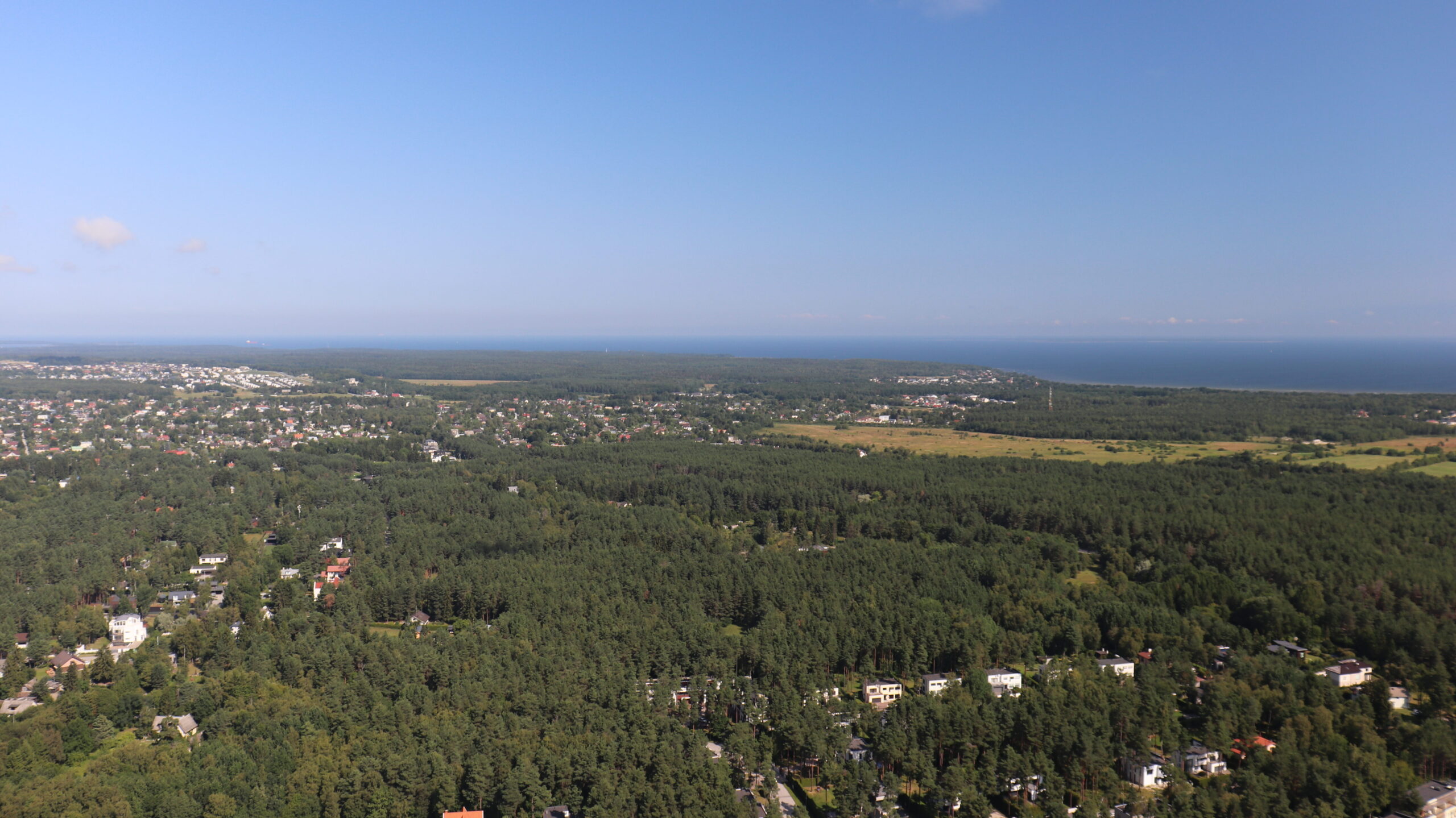 View of the landscape from Tallinn TV Tower.