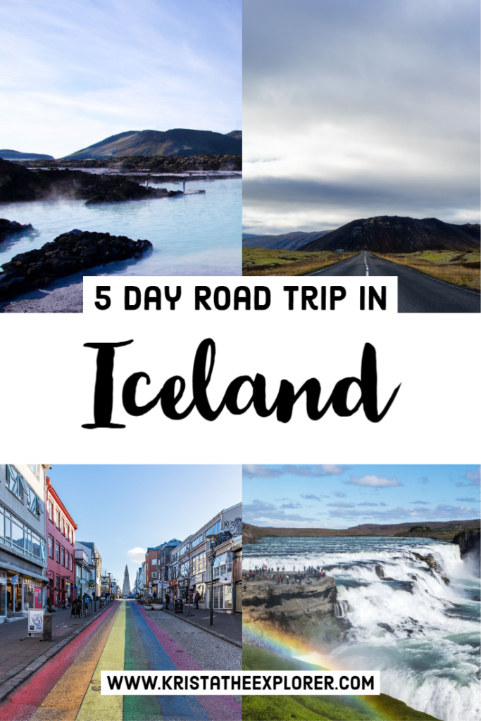 Various photos of Iceland in a collage.