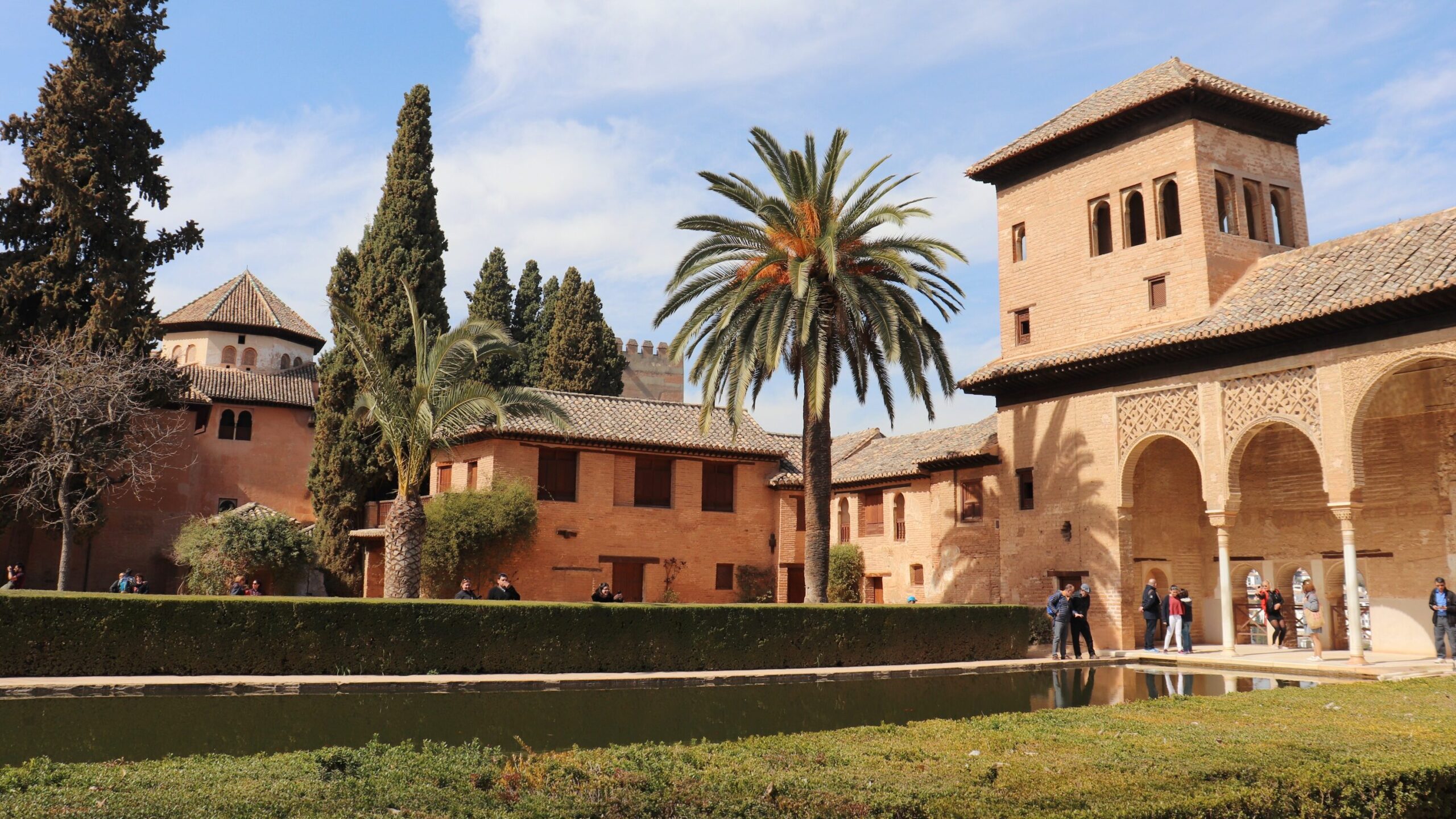 Interior palace of the Alhambra complex.