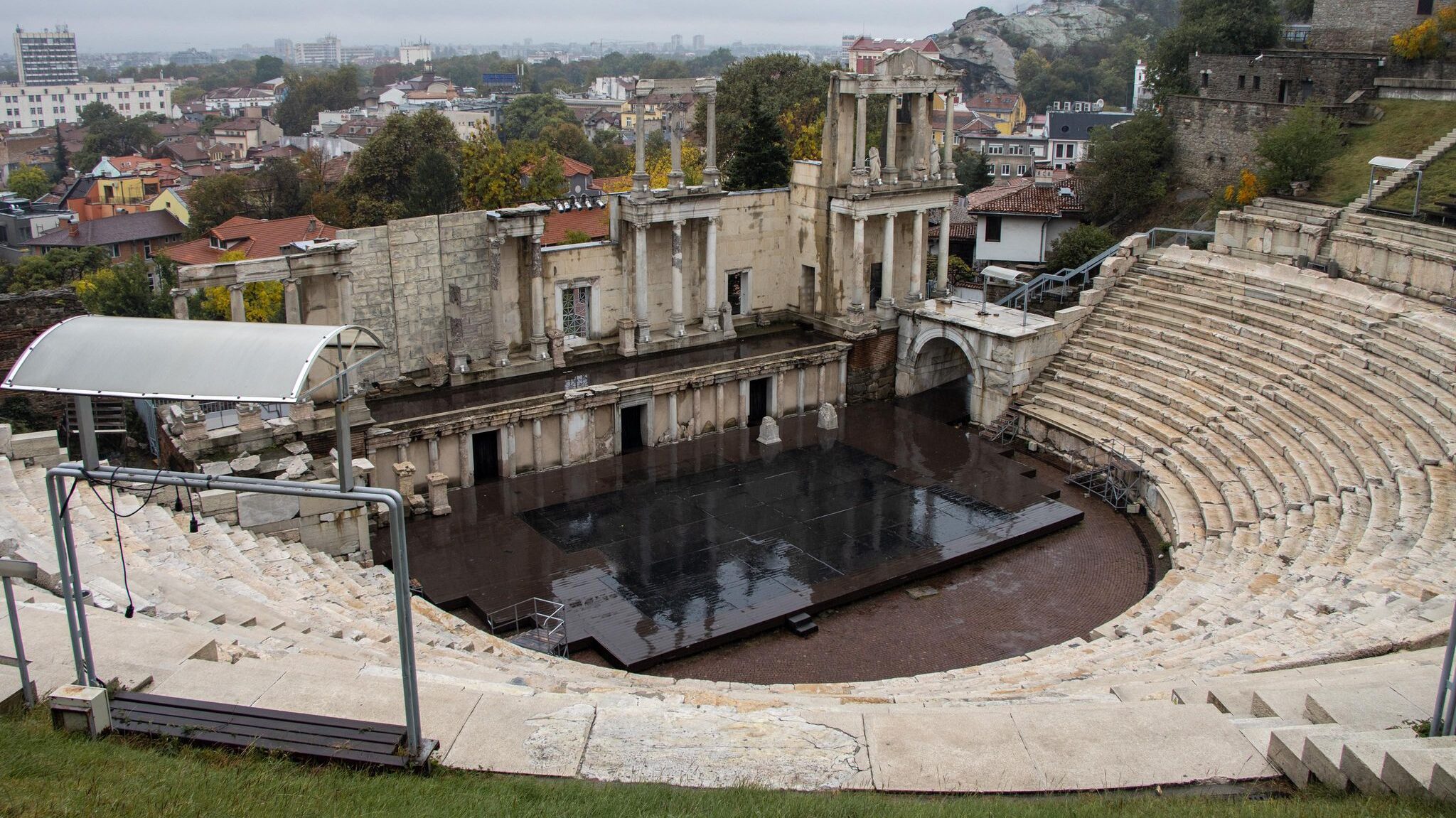 Large Roman Amphitheatre in Plovdiv.