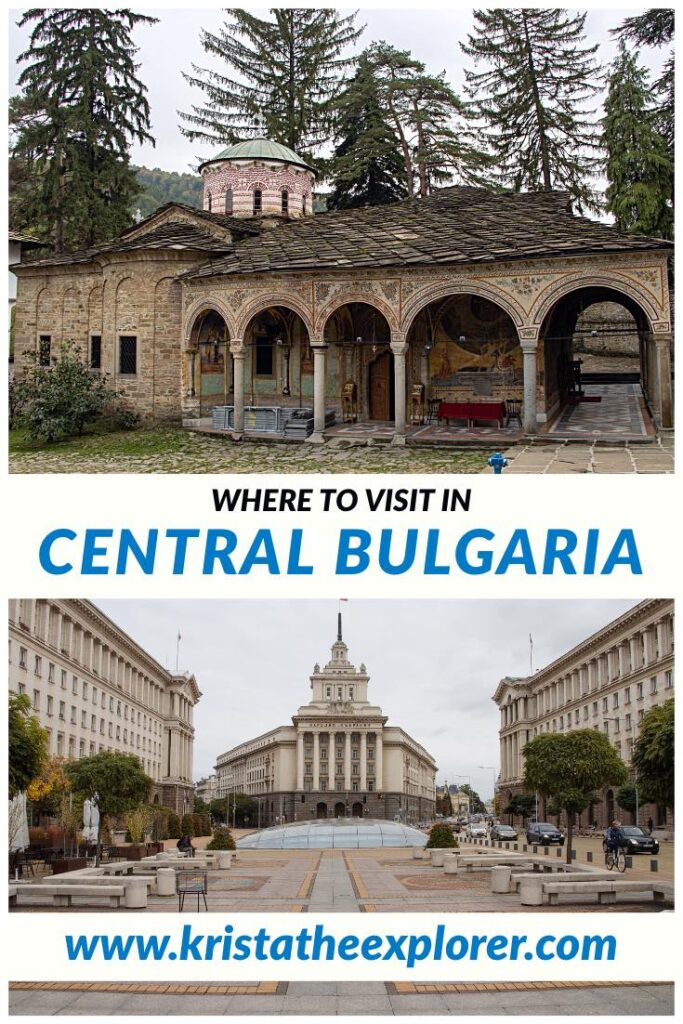 Monastery and square in Sofia.