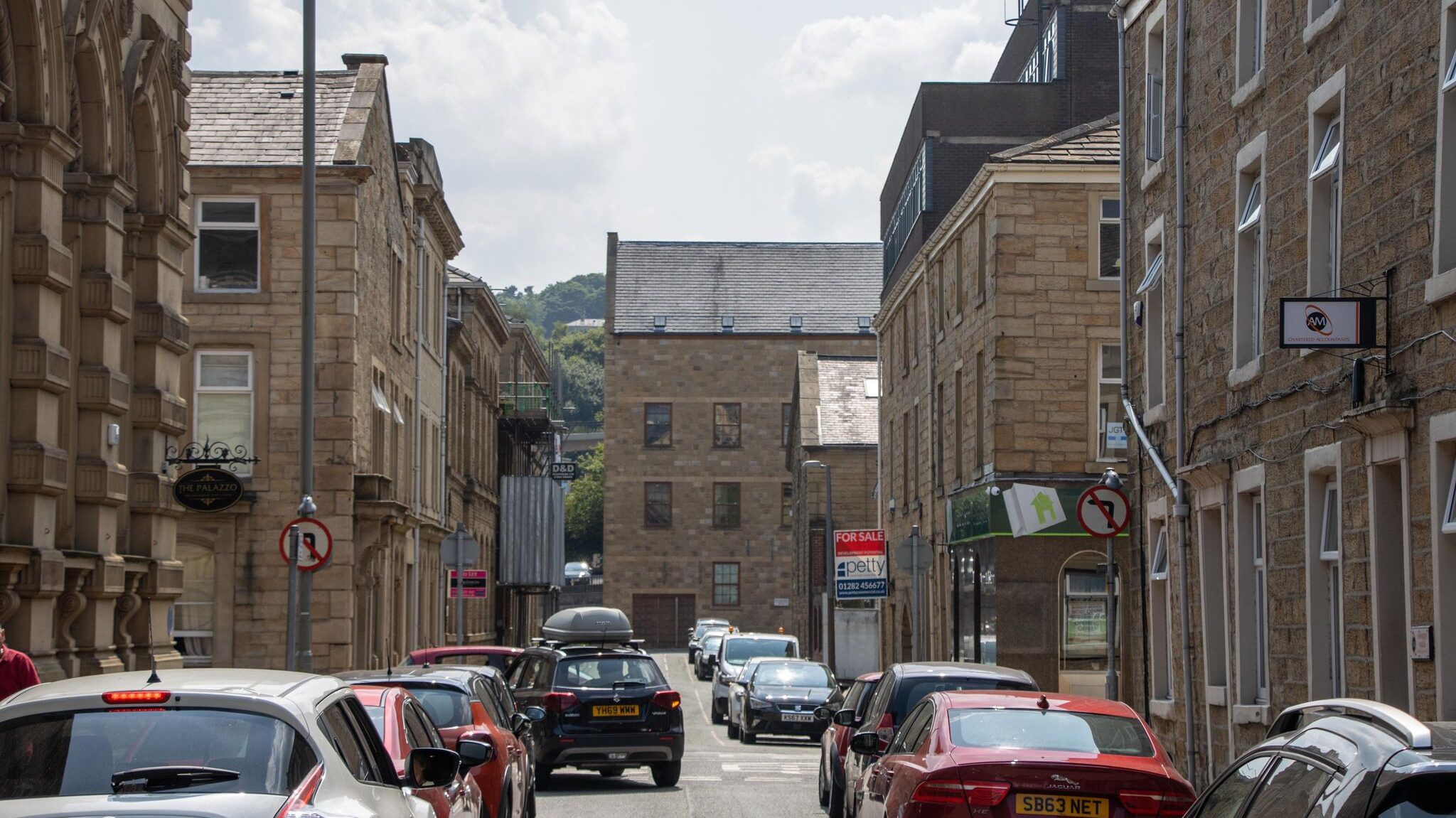 Street in the old town of Burnley.