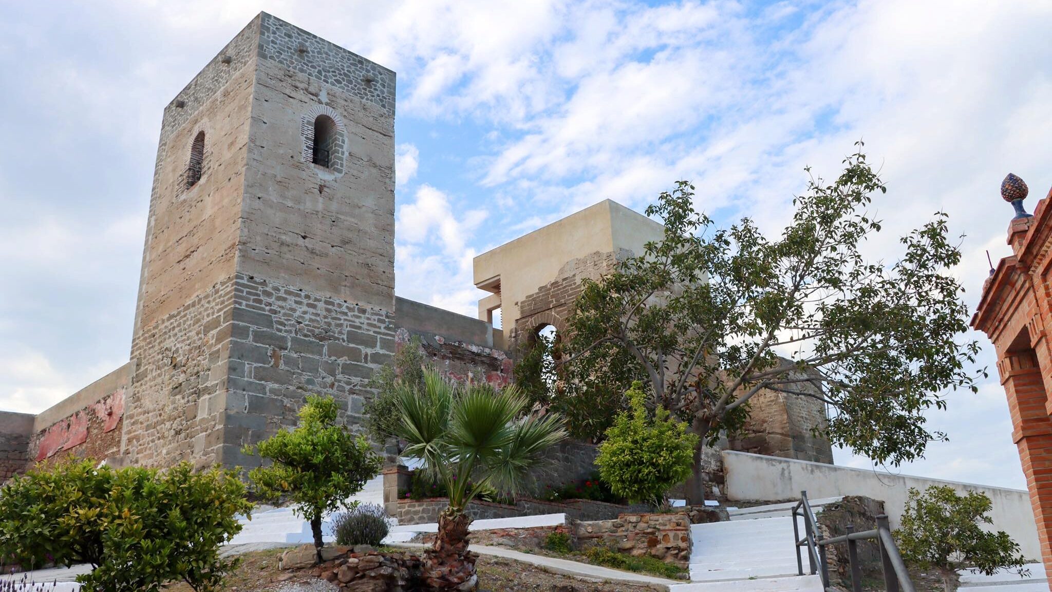 Arab castle medieval tower in Alora.