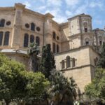 Large medieval cathedral in Malaga centro.