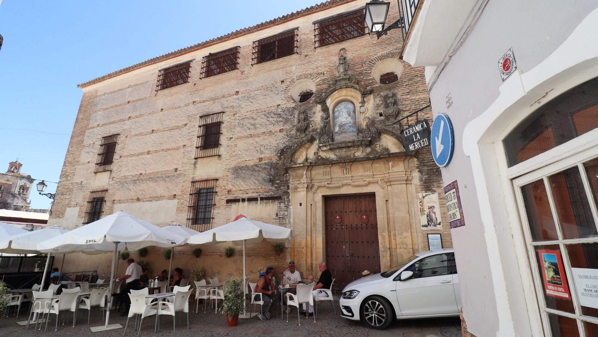 Large stone building used as a convent.