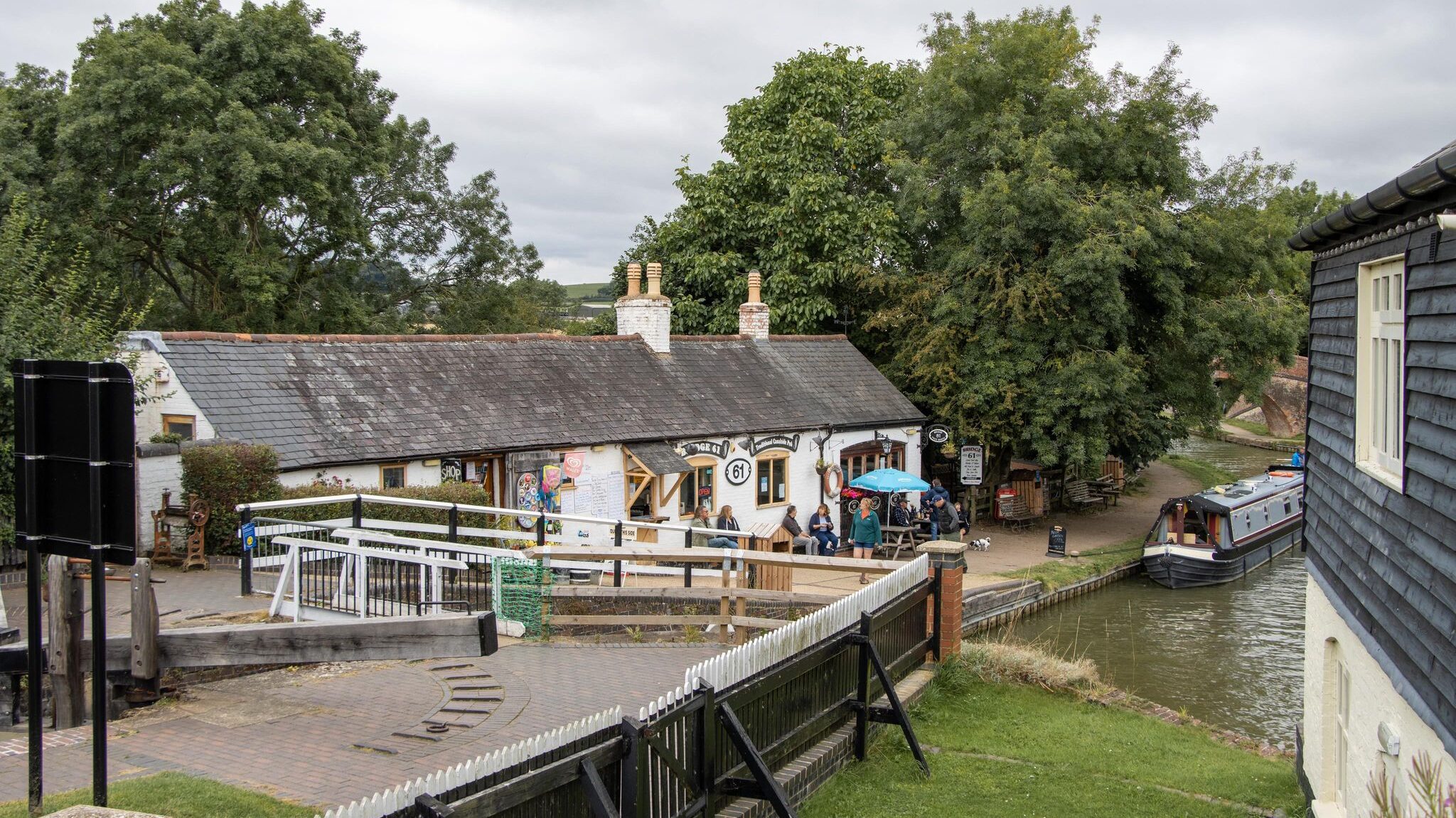 View of the locks near Leicester.