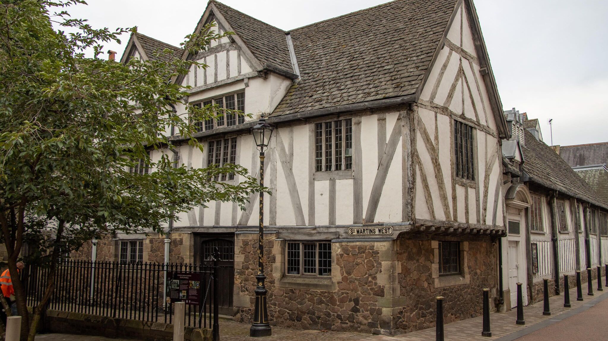 Old Tudor-style building Leicester city centre.