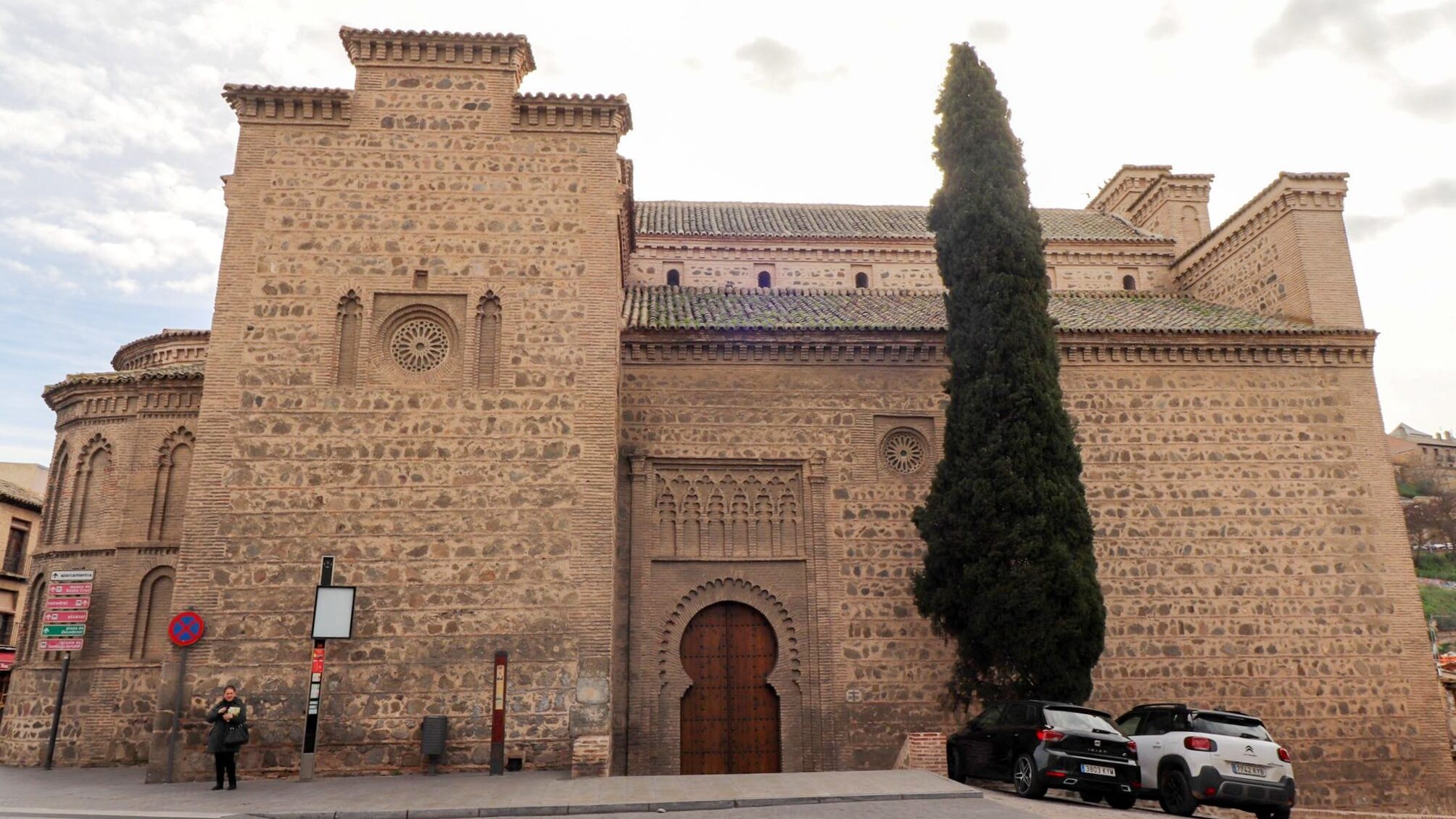 Exterior of medieval church in Toledo.