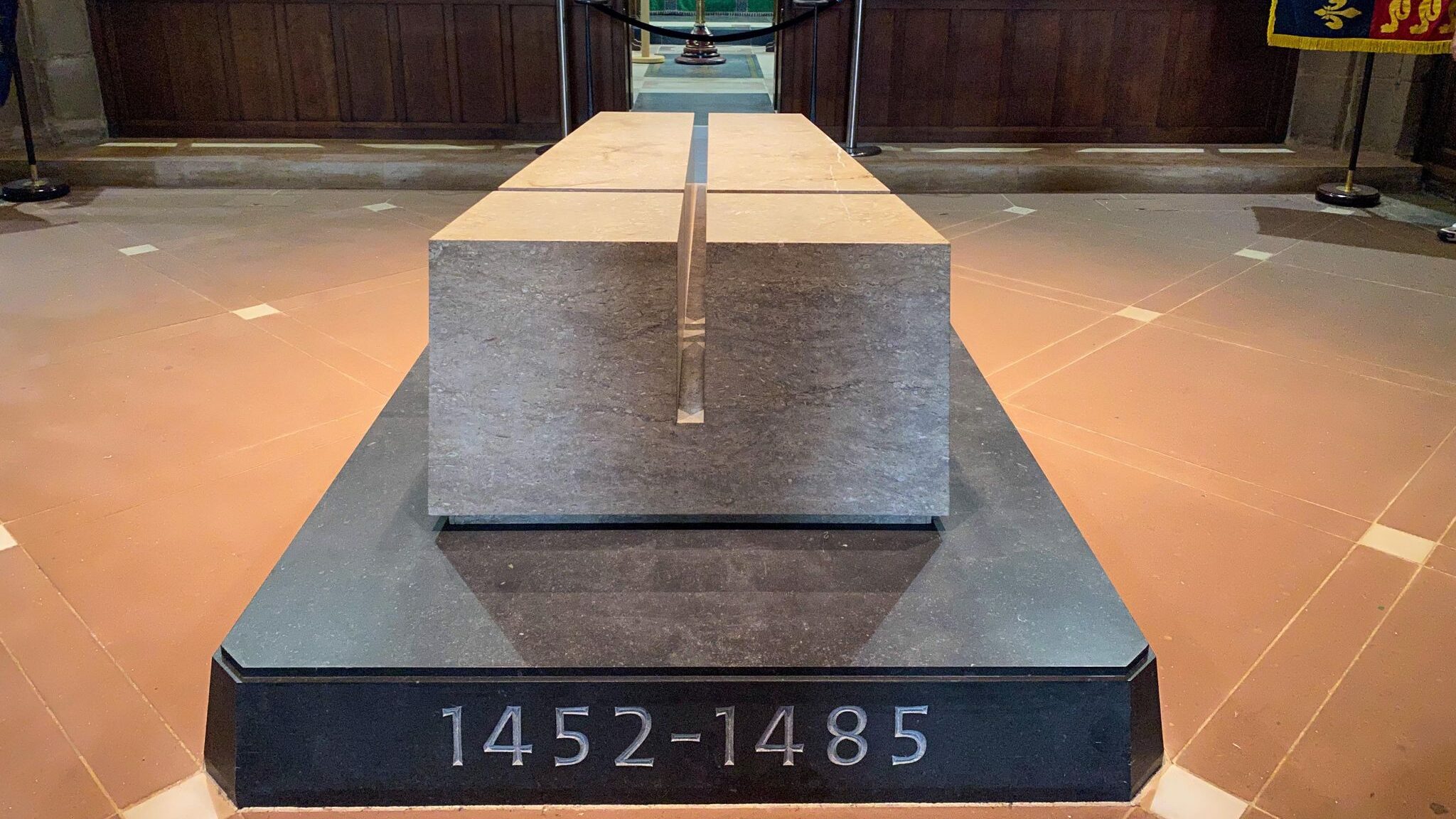 Tomb inside Leicester Cathedral.