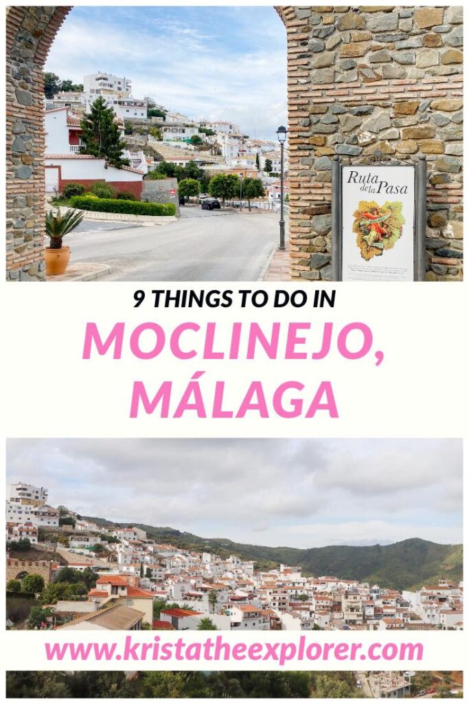 Views of a white village in Malaga.