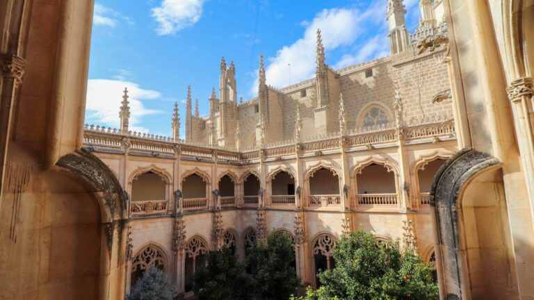 Inner courtyard of monastery in Toledo.