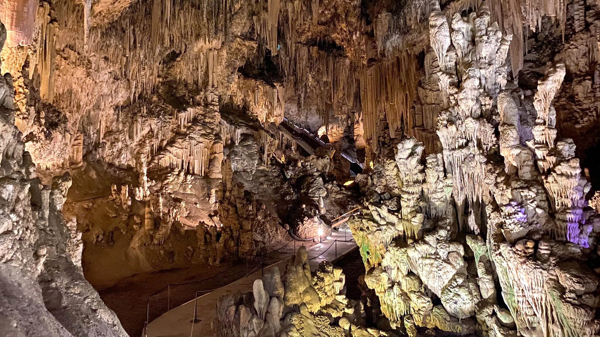 Interior of cave complex in Nerja.