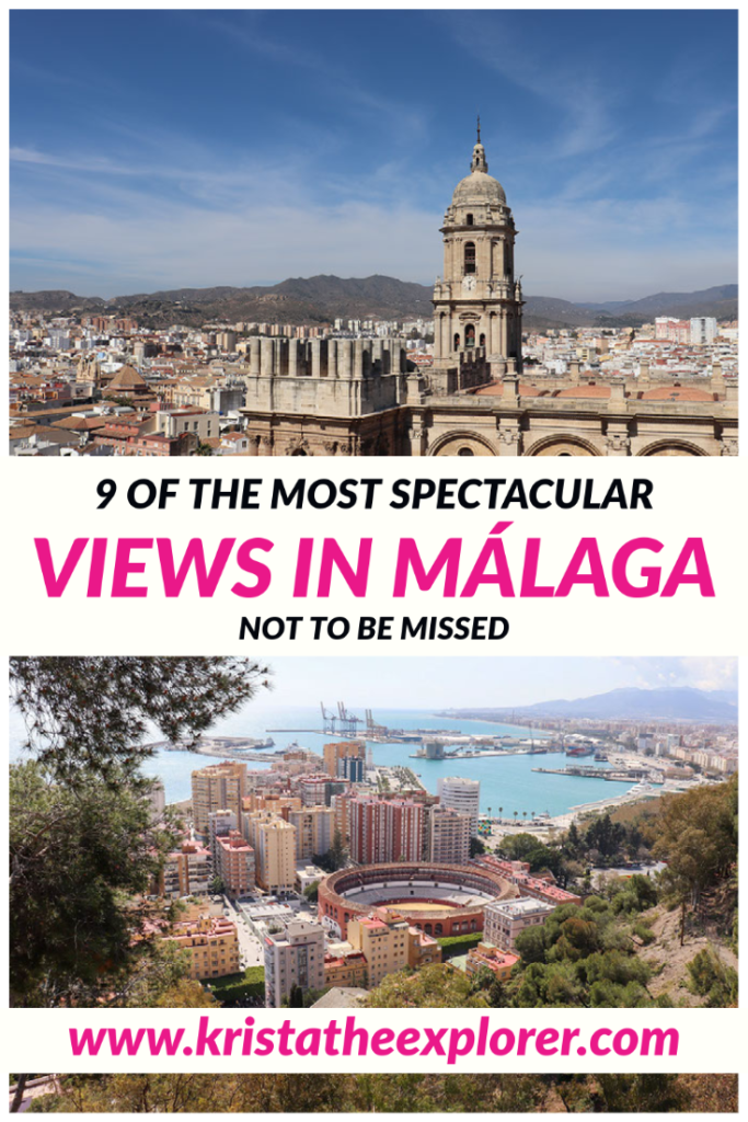 Two viewpoints in Malaga of the city centre.