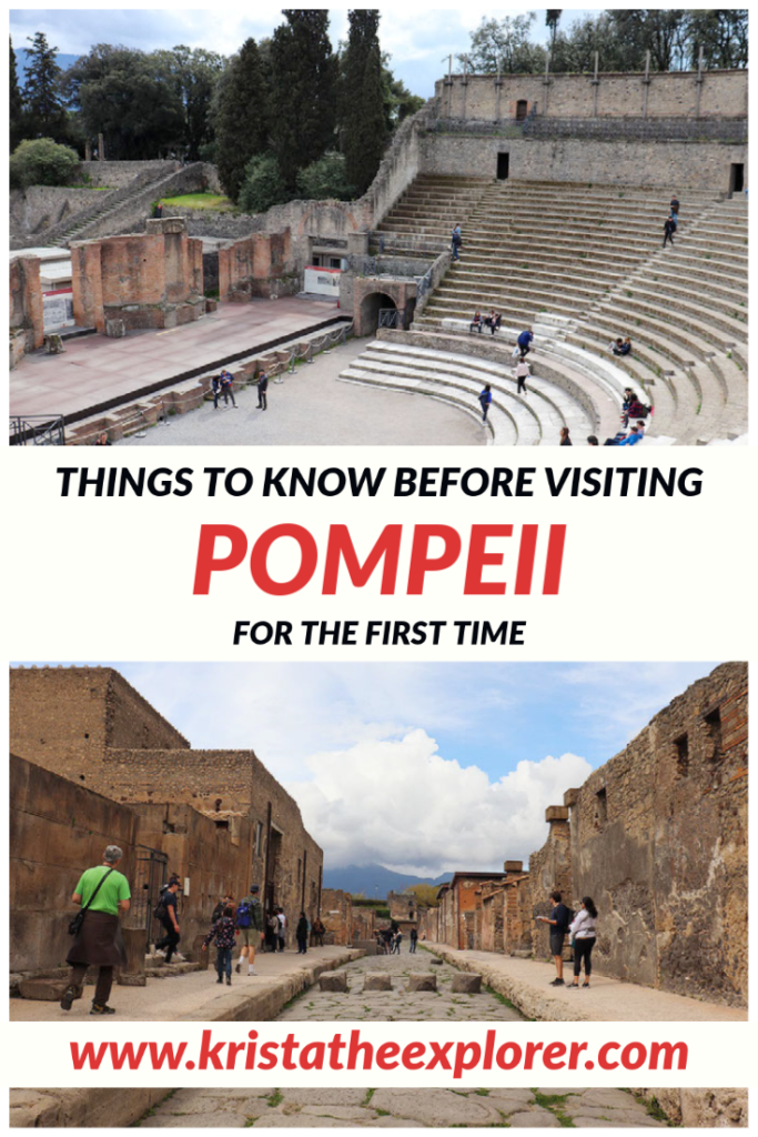 Roman theatre and street in Pompeii.