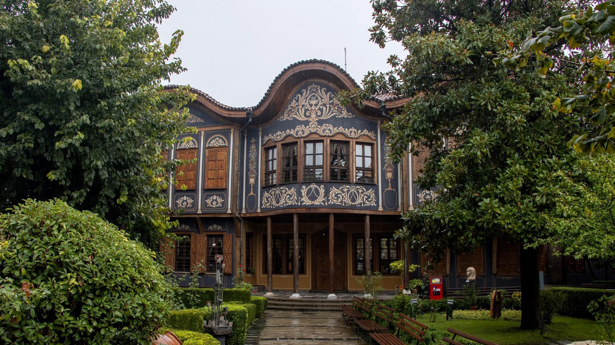 Bulgarian traditional building used as a museum.