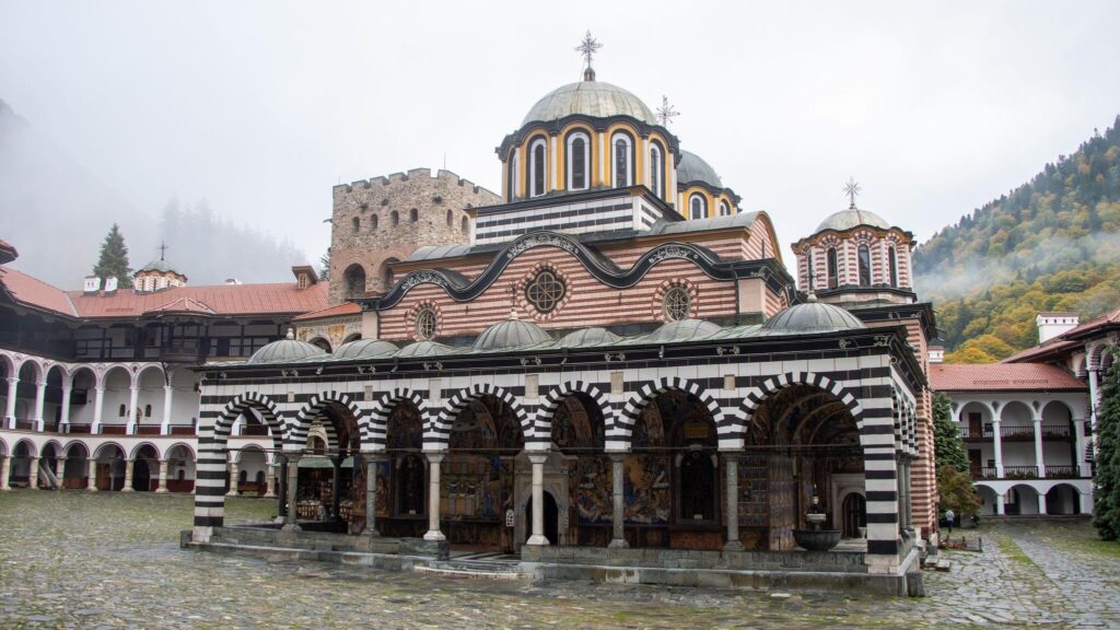 Medieval monastery places in central Bulgaria.