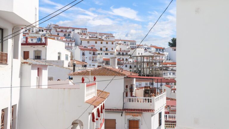 Viewpoint inside white village in Malaga.