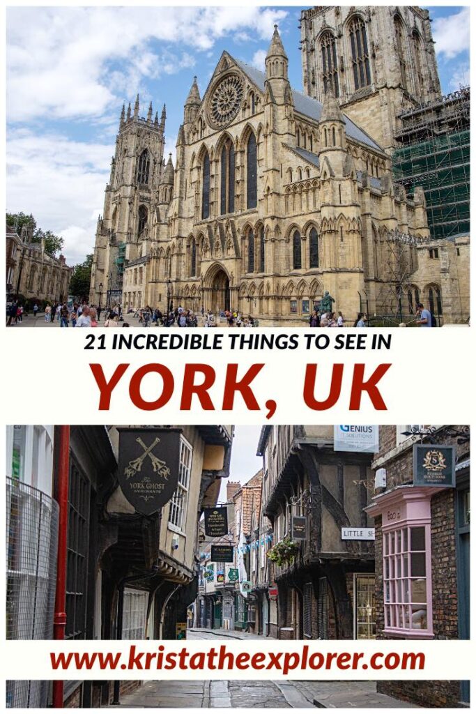 York Minster and old street in York.