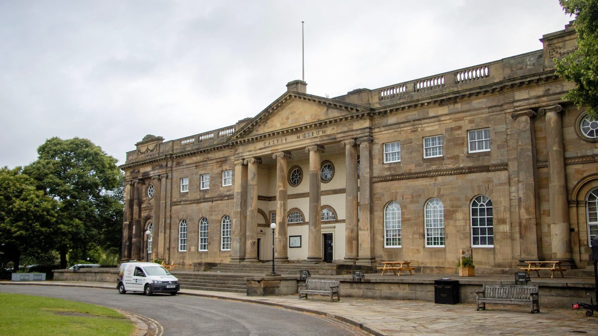 Long building in York used as museum.