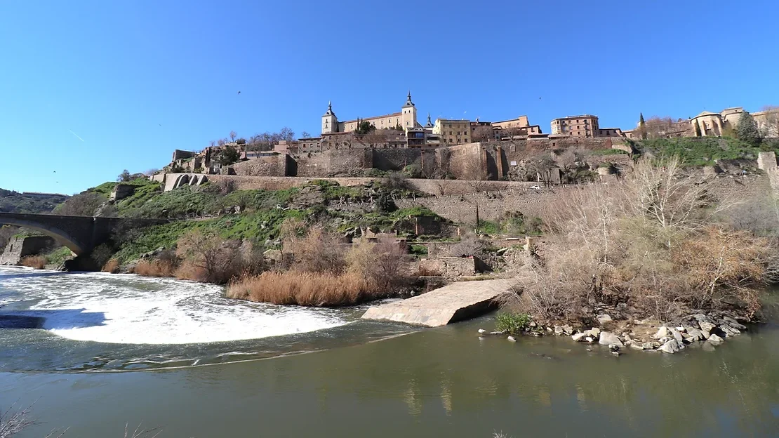 View of Toledo from river.