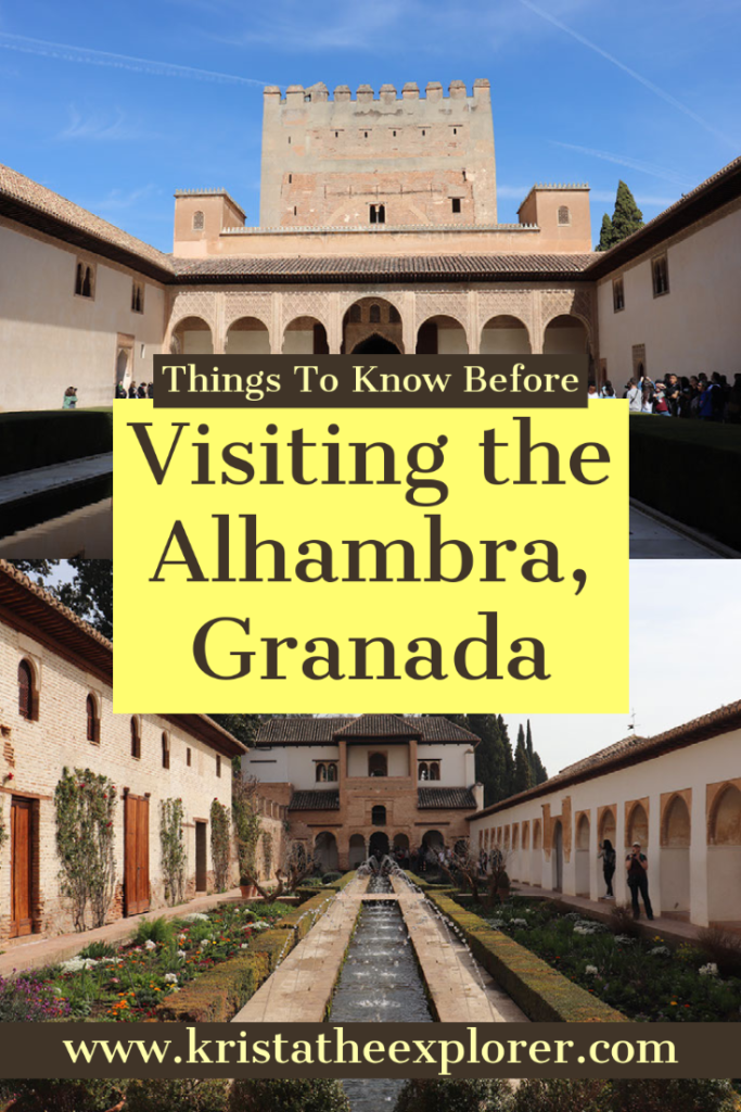 Different gardens inside the Alhambra.