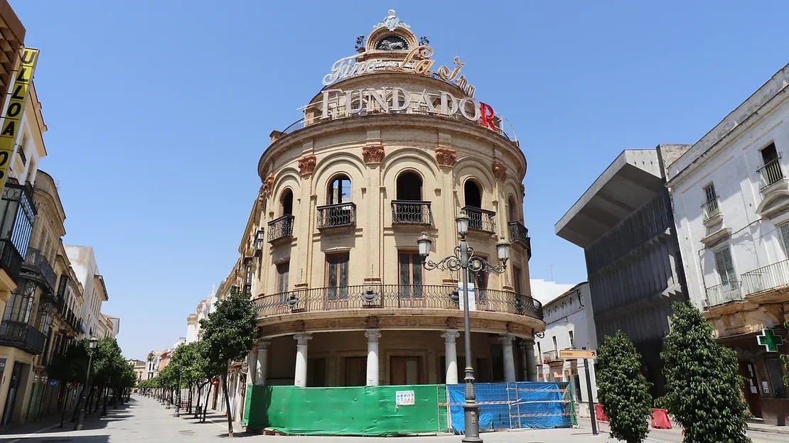 Round building in old town in Jerez.