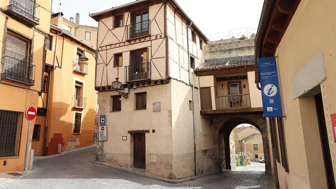 Old buildings in the Jewish Quarter of Segovia.