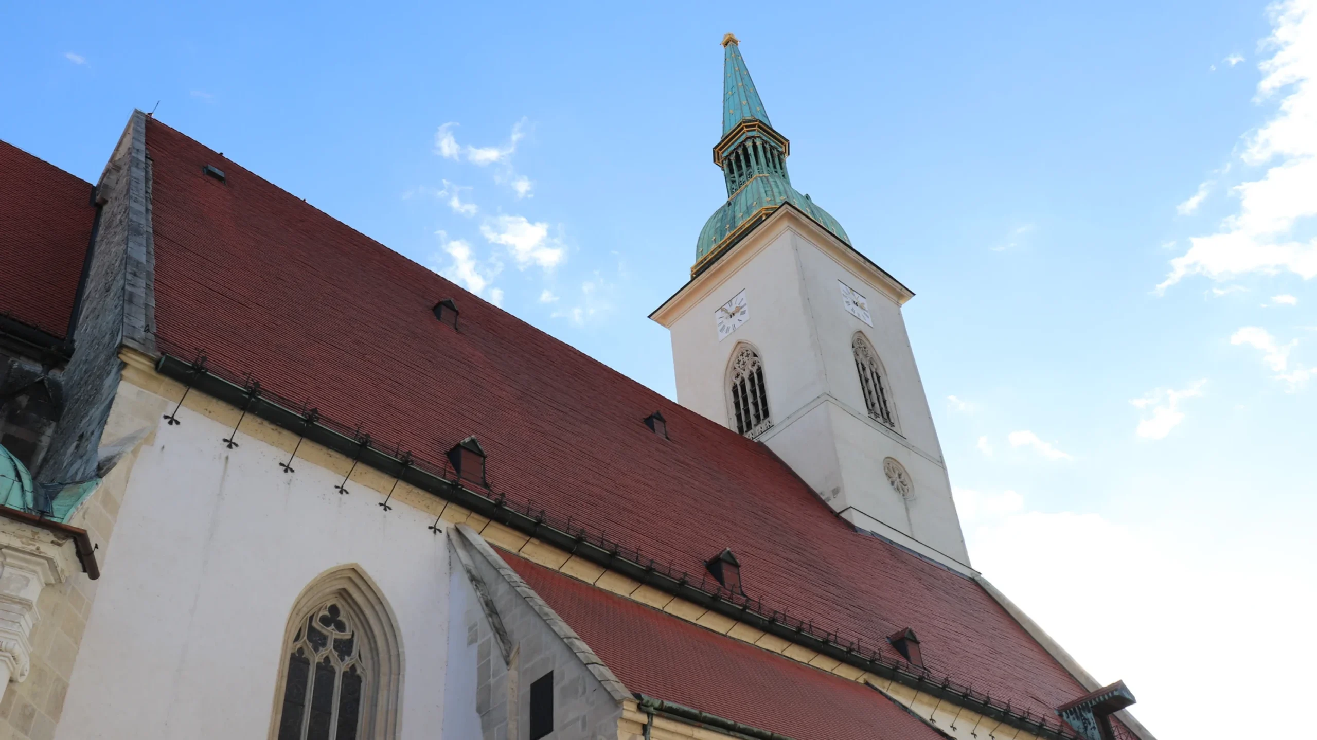 Old cathedral with bell tower.