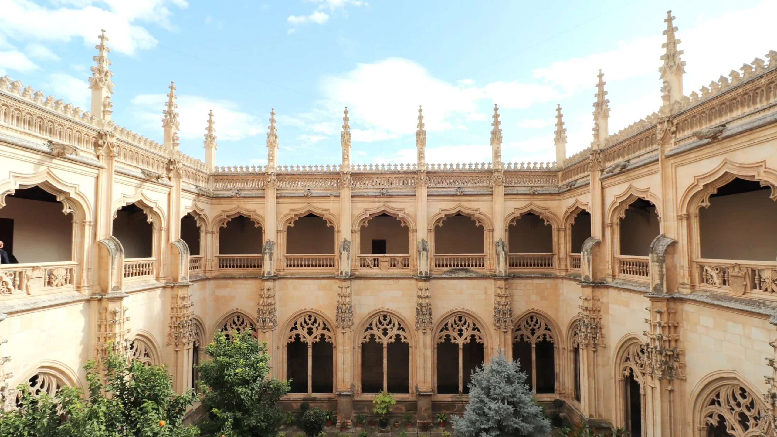 Inner courtyard of monastery in Toledo.