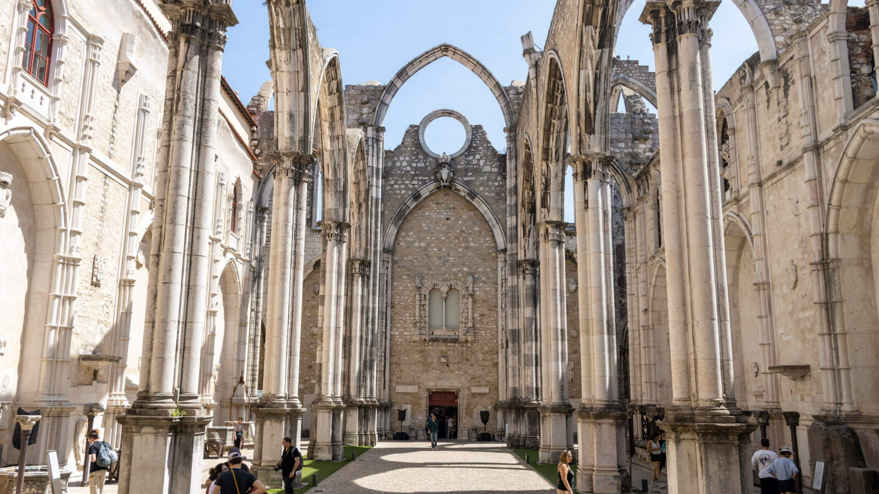 Inside a ruined convent unusual things to do in Lisbon.